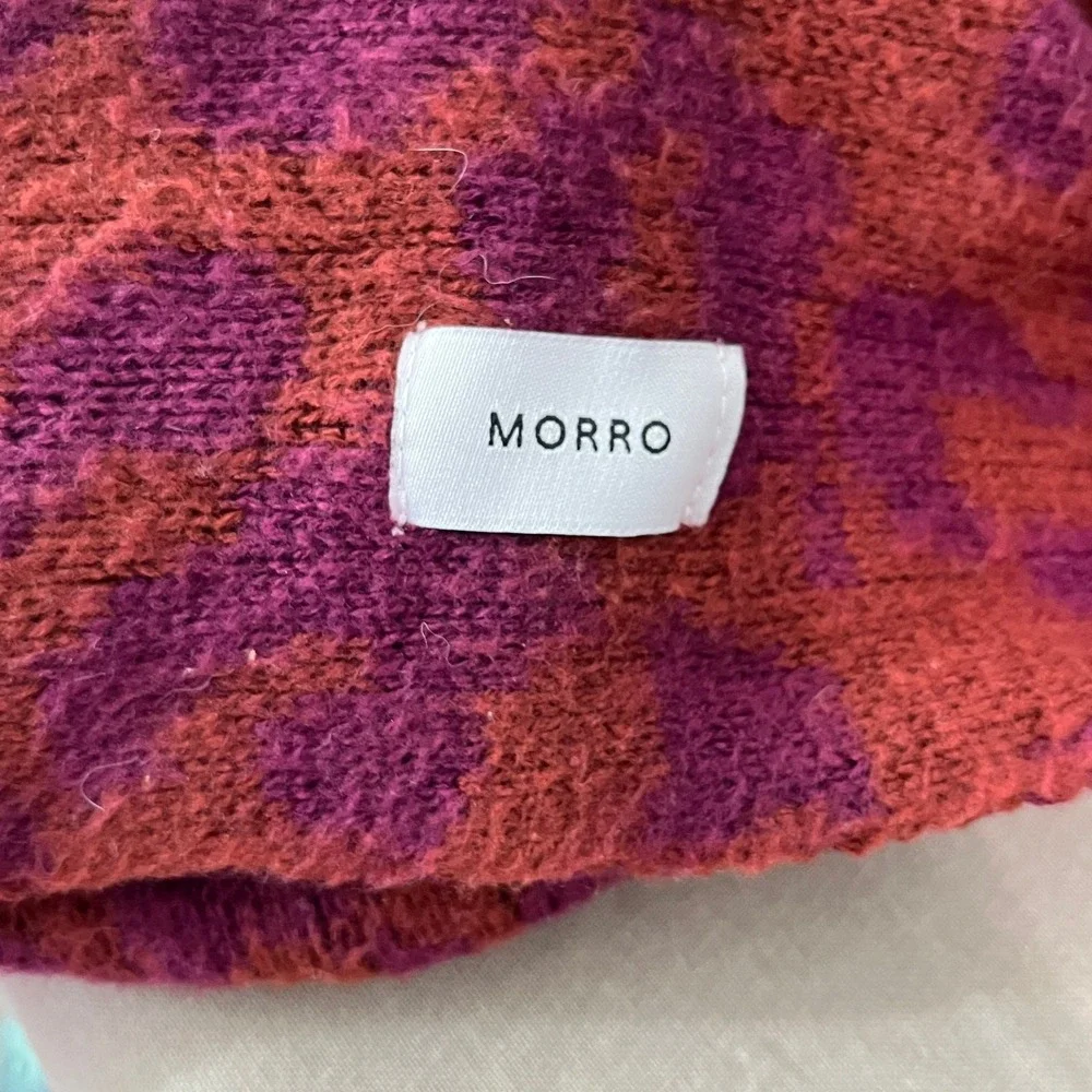 Athleta Morro Cozy Leopard Scarf Womens One Size Dried Cinnamon‎ Multifunctional
